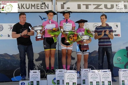 Leire Olaberria ganadora de la I. Vuelta de Mujeres